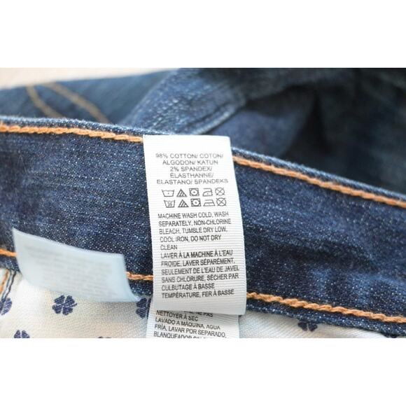 Lucky Brand 1 Authentic Skinny Stretch Button Fly Denim Jeans Mens Size 36 x 30 - Picture 9 of 11